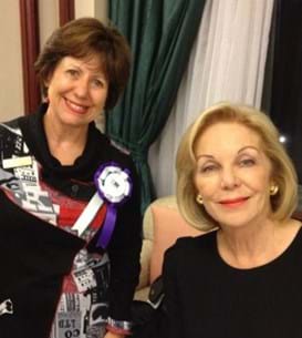 The Women's Club President, Jennifer Scott with Ita Buttrose, Writer and Australian of the Year at the 2013 Festival.